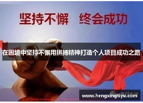在困境中坚持不懈用拼搏精神打造个人项目成功之路